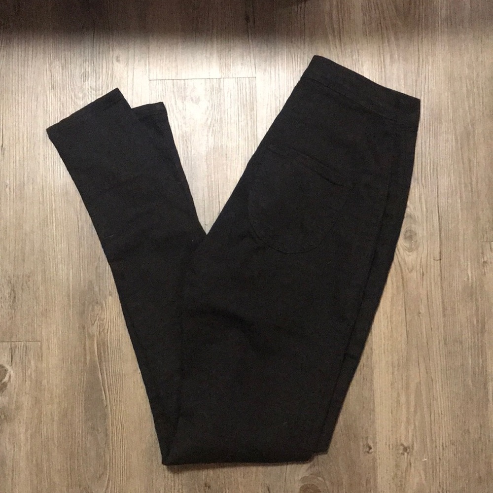 Fashion Nova High Waist Skinny Jeans Black Sz 5